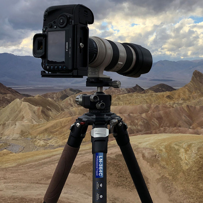 Leofoto Mountain LN-364C 10x Layer Carbon Spider Bowl Tripod - Max load ; 35kg, Min 100mm to Max 1600mm