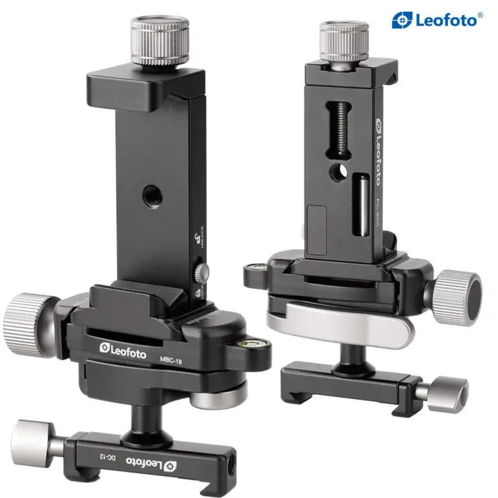 Leofoto Multipurpose Clamp Kit DC-12 + MBC-18 + PC-90II Mini Ballhead with Phone Clamp for Camera