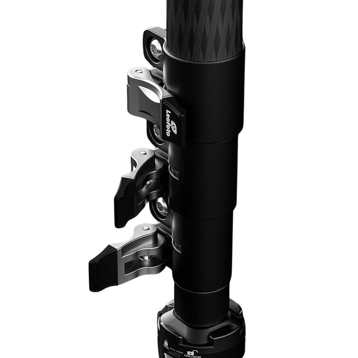 Leofoto MV-324CL Carbon Fibre Tripod 670mm to 1800mm w/ BV-10 Aluminium Fluid Video Tripod Head