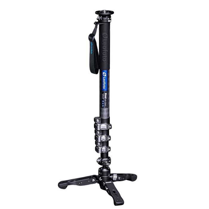 Leofoto MV-324C Wan Pro Flip Lock Carbon Fibre Monopod - Max Load 10kg, 600mm to 1500mm