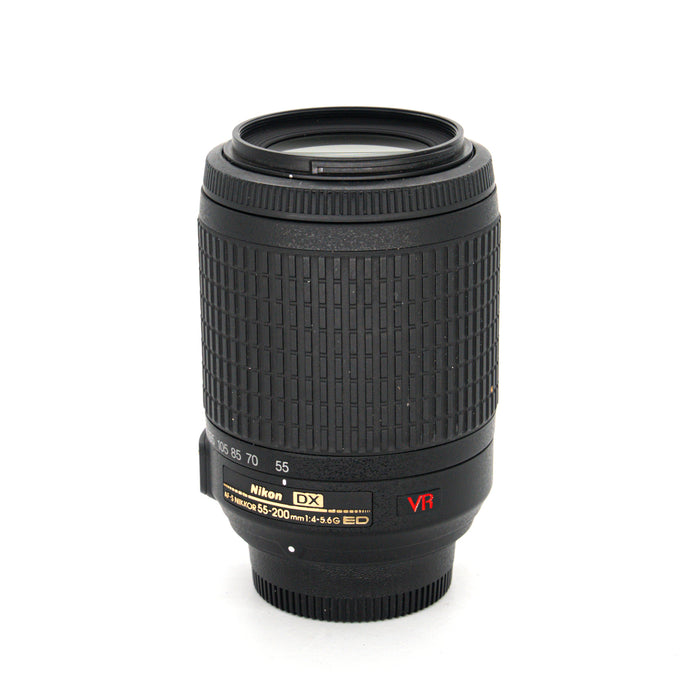Pre-Owned Nikon Nikon AF-S DX VR  55-200MM F/4-5.6G IF-ED inc Lens Hood - SWO2H86