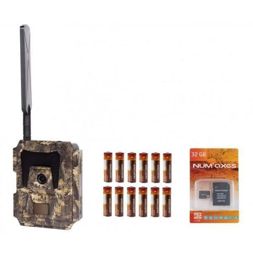 Numaxes PACK TRAIL CAMERA PIE1046 + BATTERIES (x12) + 32 GB SD CARD