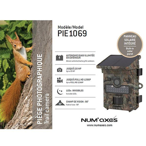 Numaxes Trail Camera PIE1069 - with solar pannel