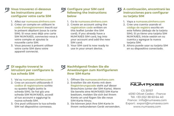 Numaxes Trail camera PIE1150 - with SIM CARD NUMAXES Mandatory