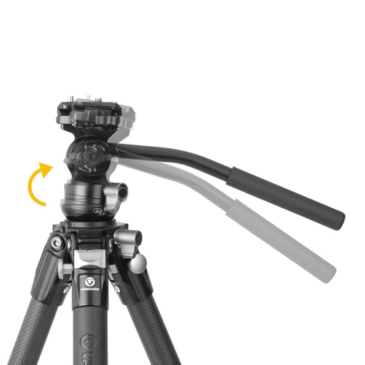 Vanguard Alta Pro 3VLT 235CV 12 - Carbon Travel Tripod with Levelling Base and Video Head - 5kg Load Capacity