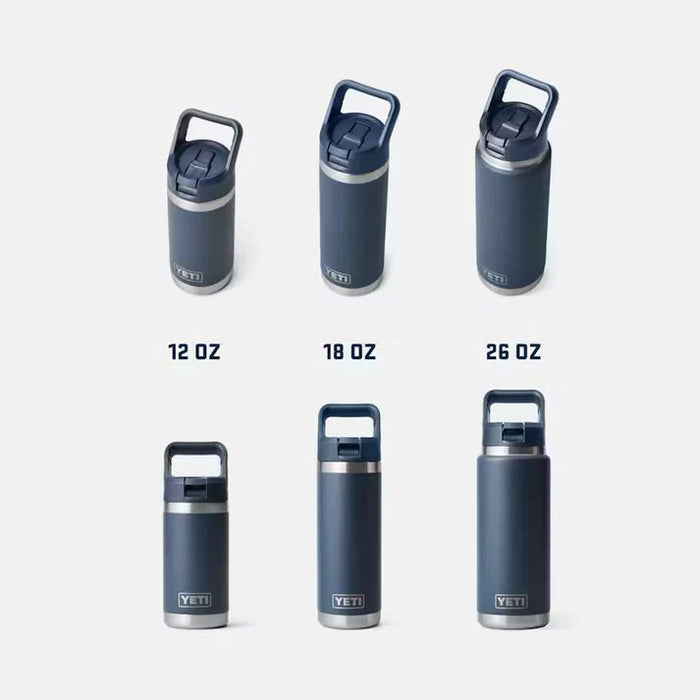 YETI water bottles in various sizes on a white background