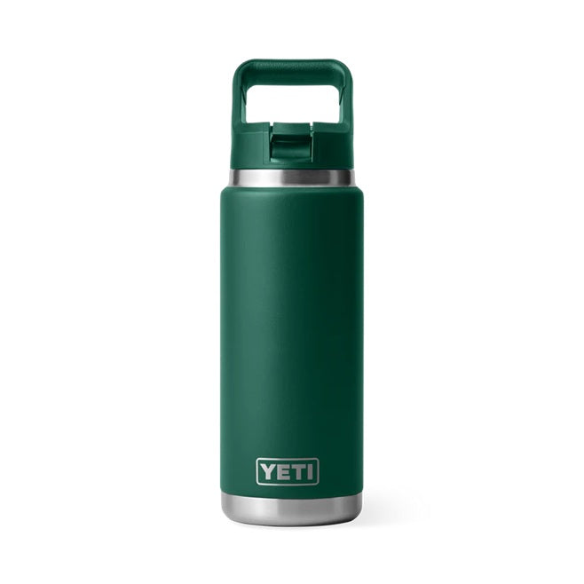 YETI Rambler 26 oz Straw Bottle – Black Forest Green