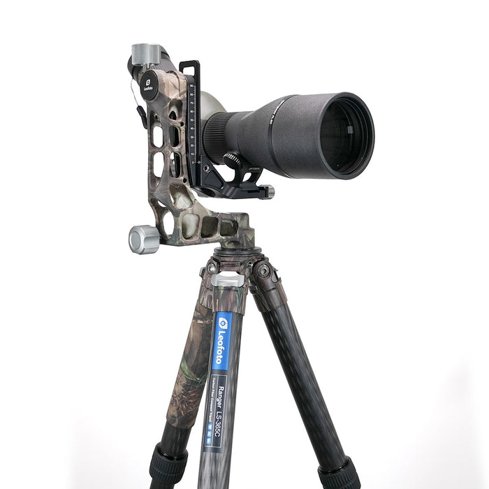 Optisan PL 15-60x80 ED Angled Spotting Scope and Leofoto Ranger LS-365C Lightweight Carbon Tripod