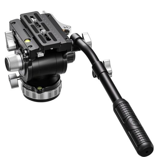 Leofoto BV-20  Pro Fluid Video Head with Lever Lock Arca Compatible QR Plate Max Load 15Kg