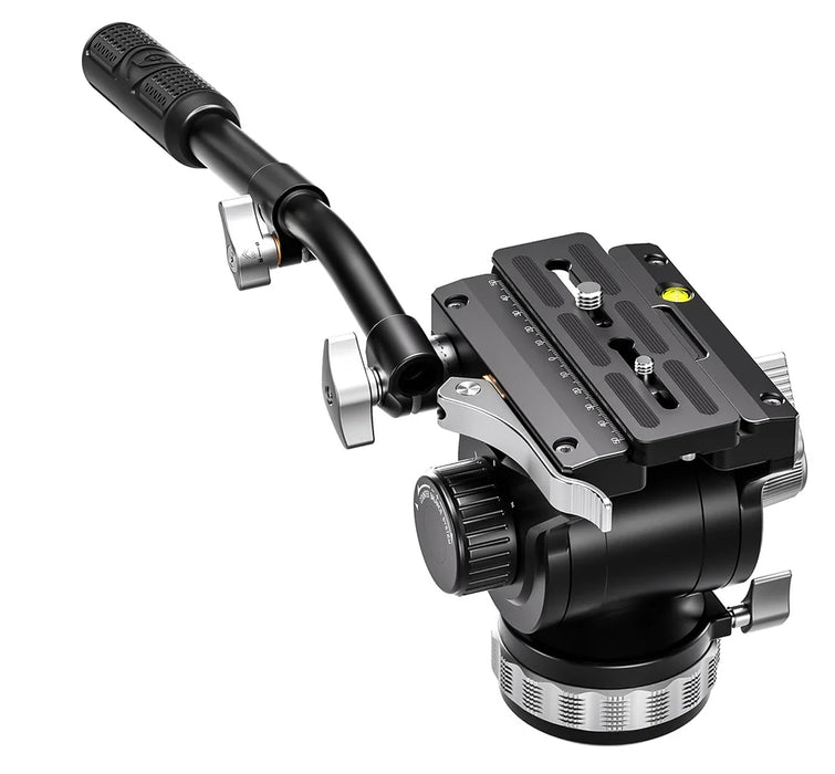 Leofoto BV-20  Pro Fluid Video Head with Lever Lock Arca Compatible QR Plate Max Load 15Kg