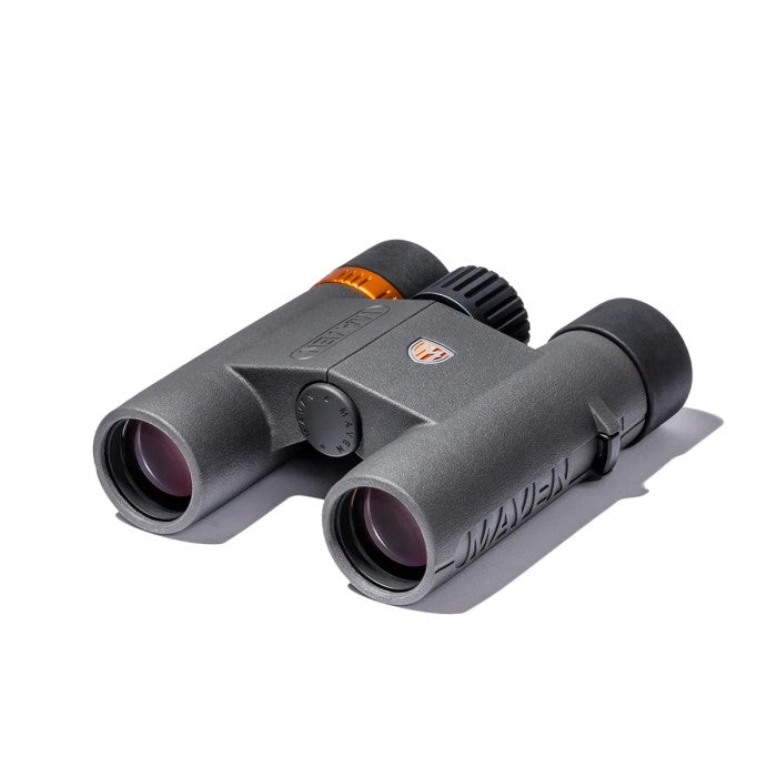 Maven Optics C2 10x28 Binoculars in Standard Grey / Orange