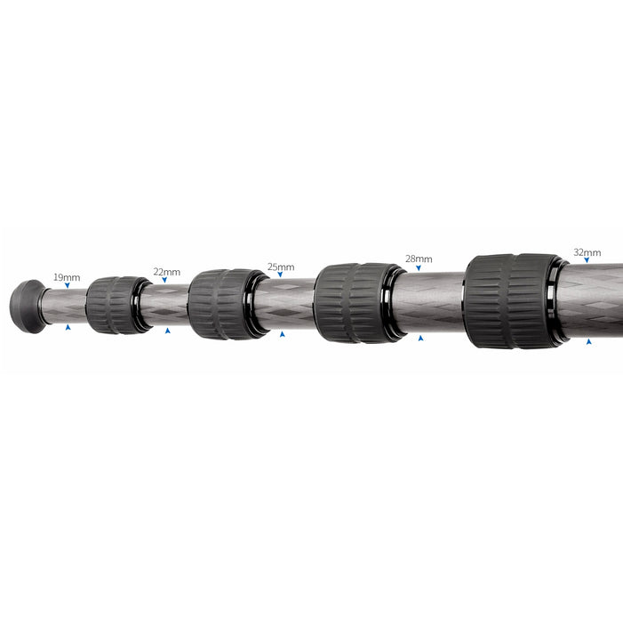 Leofoto LS-325CEX Ranger (Levelling) Series Tripod with Half Ball Tilt Base - 1465mm, 10kg