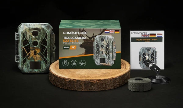 Camouflage EZ2 Elite Wildlife Trail Camera with Dual Lens