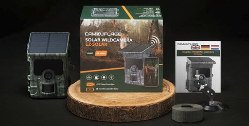 Camouflage EZ Solar Wildlife Trail Camera with WiFi