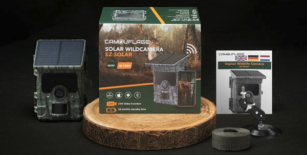 Camouflage EZ Solar Wildlife Trail Camera with WiFi