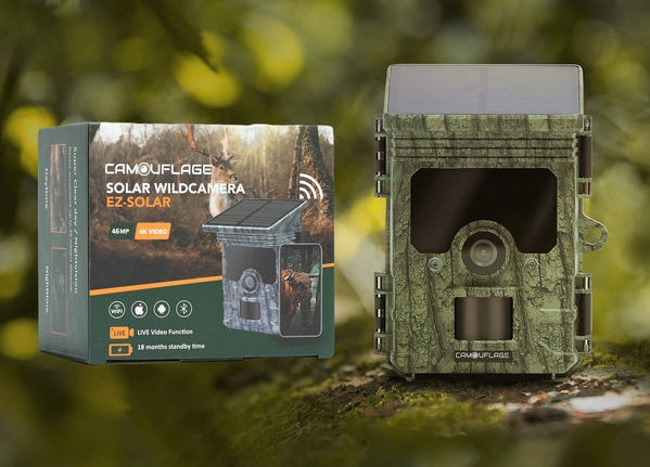 Camouflage EZ Solar Wildlife Trail Camera with WiFi