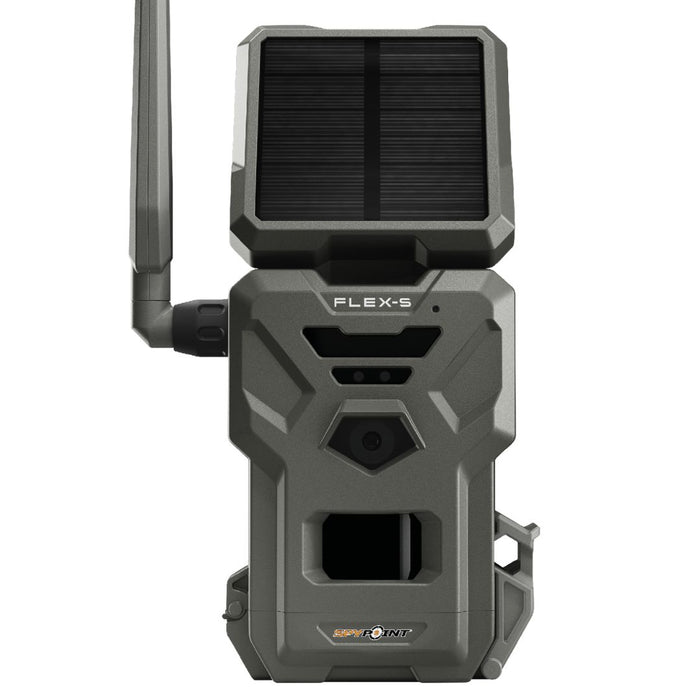 Spypoint FLEX-S Solar Powered LTE 4G 36MP 1080p Grey Trail Camera