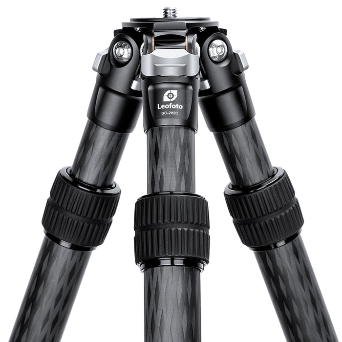 Leofoto Inverted SO-282C 10 Layer Carbon Heavy Camera Support Tripod - Max load 25kg, Min 1250mm to Max 1660mm