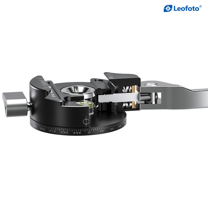 Leofoto LH Series LH-36PCL 36mm Low Profile Ball Head with PCL-52 Panning Clamp and QR Lock System - Max Load 18kg