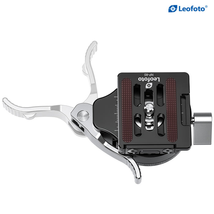 Leofoto LH Series LH-36PCL 36mm Low Profile Ball Head with PCL-52 Panning Clamp and QR Lock System - Max Load 18kg