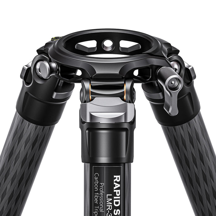 Leofoto LMR-364C 4-Section Carbon Fibre Tripod for Heavy Cameras and Lenses - 1640mm, 30kg