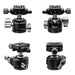 Leofoto LSR-284C 4-Section Carbon Fibre Tripod + LH-30 Screw-Knob Ball Head - 1380mm, 10kg
