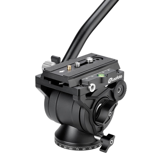Leofoto BV-10M Manfrotto 60mm Flat Base Fluid Video Head with Arca Compatible QR Plate