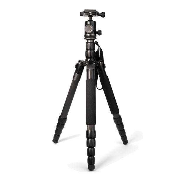 GPO Carbon Fibre Tripod with Ball Head and QR Adaptor Plate - 1520mm