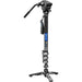 Leofoto Carbon Fiber Flip Lock Pro Video Camera Monopod + Arca Compatible Head