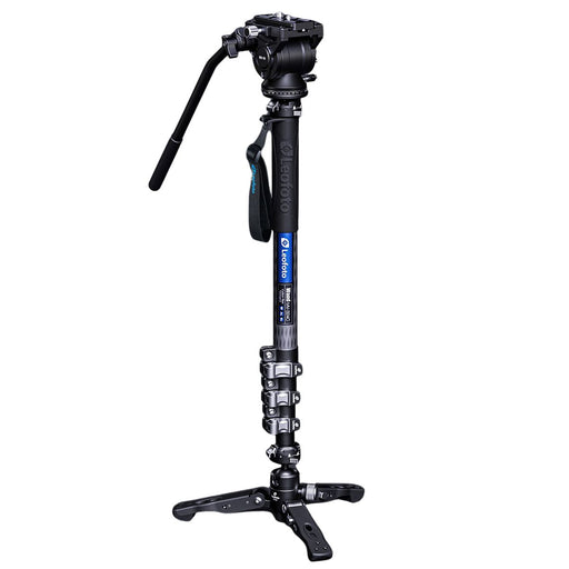 Leofoto Wan Pro MV-324C&BV-10 Flip Lock Carbon Fibre Monopod - Max Load 10kg, 700mm to 1600mm